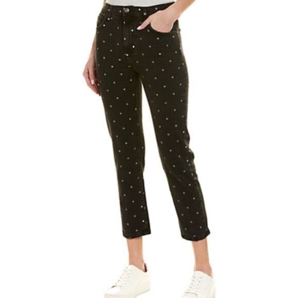 Current/Elliot The Vintage Black Polka Dot Crop Jeans‎ - Size 27